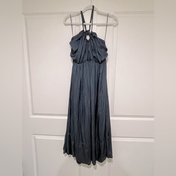J.Crew Halter cutout dress in featherweight Satin Sz 16 NWOT - Picture 2 of 6